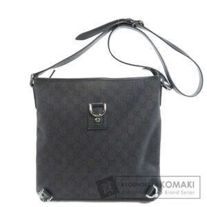 Gucci Abbey Messenger Bag black GG canvas leather